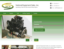Tablet Screenshot of nationalequipmentsales.com